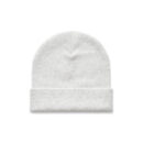 Cuff Beanie - White Marle