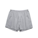 Boxer Fine Stripe Shorts - Smoke/white