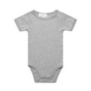 Organic Infant Mini-me One-piece - Grey Marle