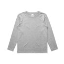 Kids Staple L/s Tee - Grey Marle