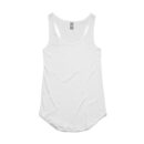 Wo's Dash Racerback Tank - White