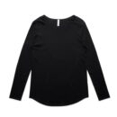 Wo's Mali L/s Tee - Black