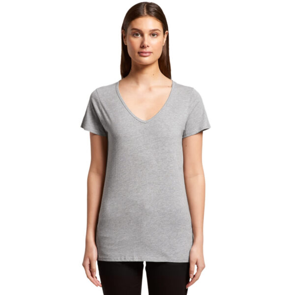 Wo's Bevel V Neck Tee - Image 3