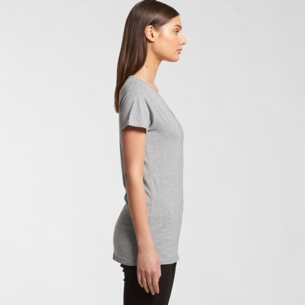Wo's Bevel V Neck Tee - Image 5