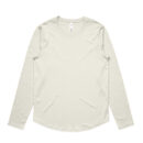 Wo's Maple Curve L/s Tee - Ecru