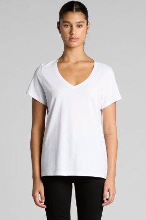 Wo's Maple V Neck Tee