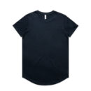 Wo's Maple Curve Tee - Navy