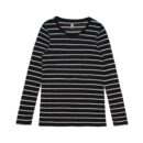 Wo's Fine Stripe L/s Tee