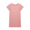 Wo's Mika Organic S/s Dress - Rose