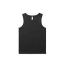 Wo's Faded Organic Rib Tank - Faded Black