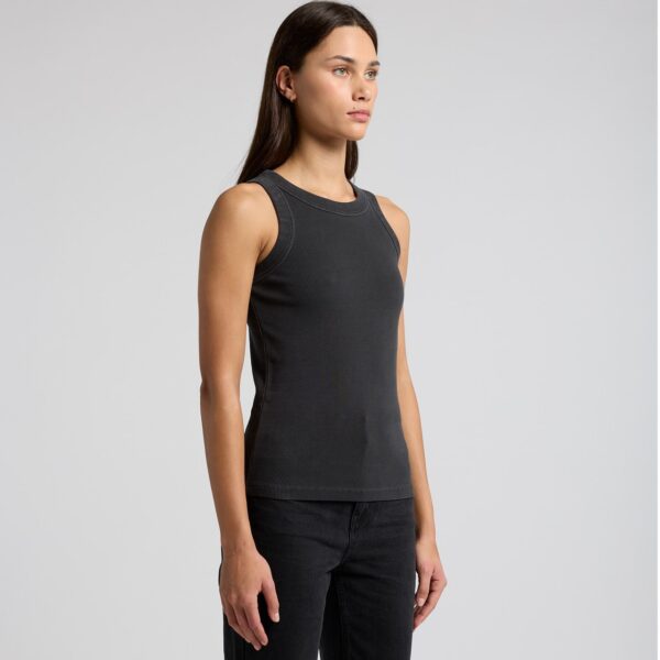 Wo's Faded Organic Rib Tank - Image 4