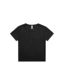 Wo's Faded Organic Rib Tee