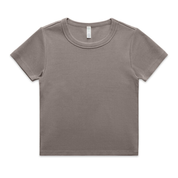 Wo's Faded Organic Rib Tee - Image 18