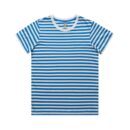 Wo's Maple Stripe Tee - Natural/mid Blue
