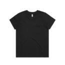 Wo's Square Pocket Tee - Black