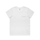 Wo's Square Pocket Tee - White