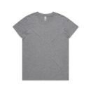 Wo's Basic Tee - Grey Marle