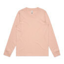 Wo's Dice L/s Tee - Pale Pink