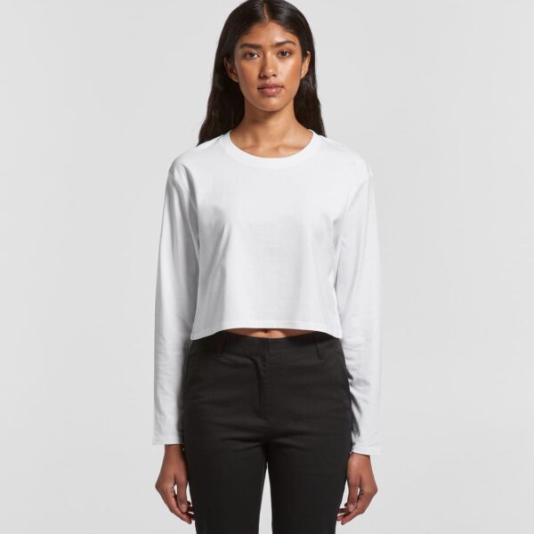 Wo's Crop L/s Tee - Image 2