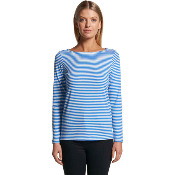 Wo's Bowery Stripe L/s Tee - Image 3