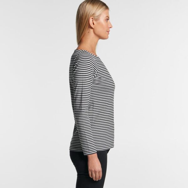 Wo's Bowery Stripe L/s Tee - Image 5