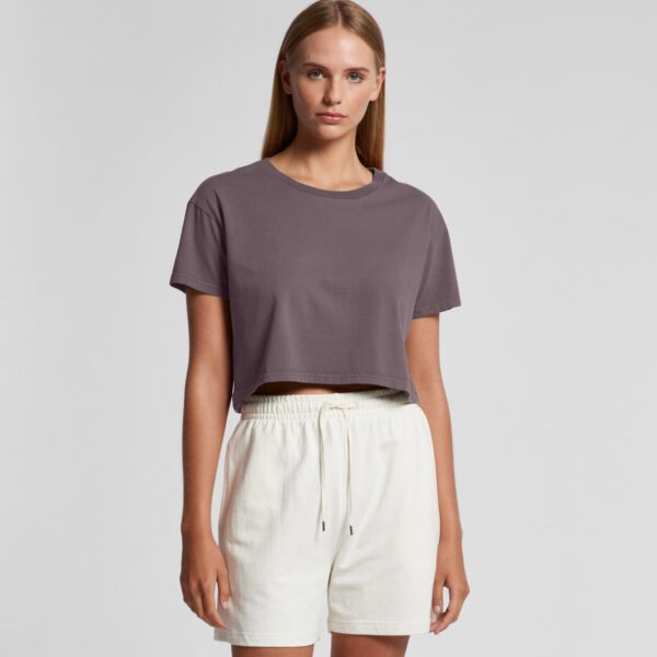 Wo's Faded Crop Tee - Image 2