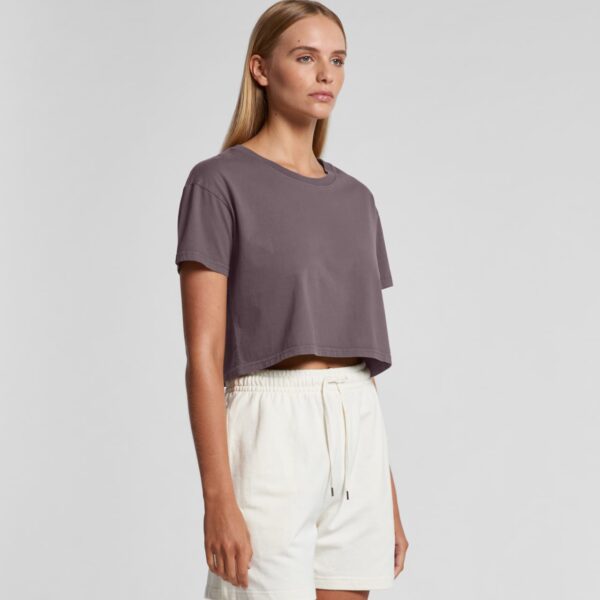Wo's Faded Crop Tee - Image 4