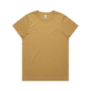 Wo's Maple Faded Tee - Faded Mustard