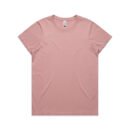 Wo's Maple Faded Tee - Faded Rose