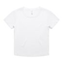 Wo's Organic Rib Baby Tee - White