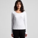 Wo's Organic Rib L/s Tee