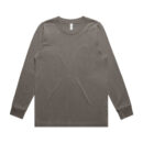 Wo's Heavy Faded L/s Tee - Faded Grey