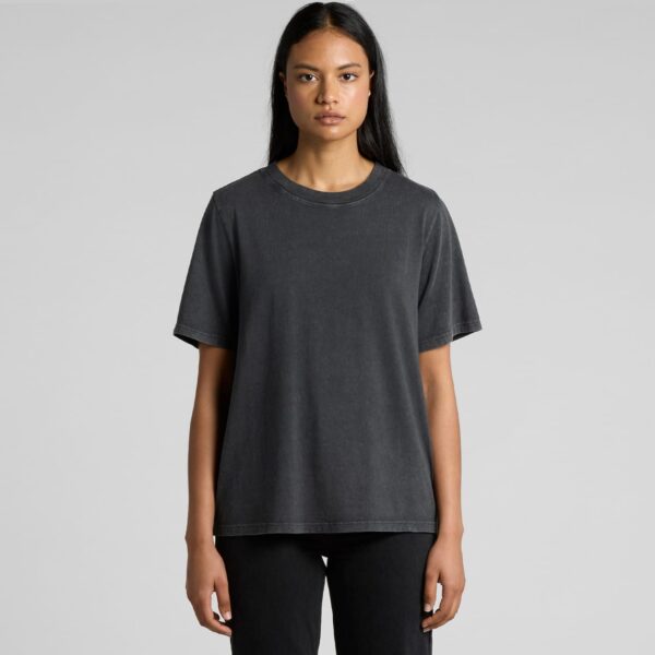 Wo's Stone Wash Heavy Tee - Image 2