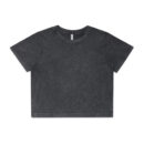 Wo's Stone Wash Heavy Crop Tee