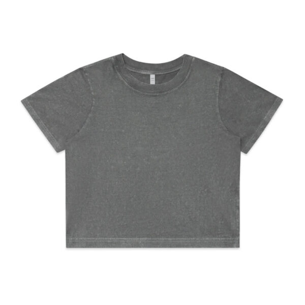 Wo's Stone Wash Heavy Crop Tee - Image 22