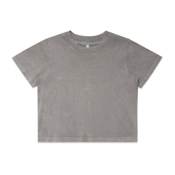 Wo's Stone Wash Heavy Crop Tee - Image 30