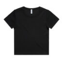 Wo's Organic Rib Tee - Black