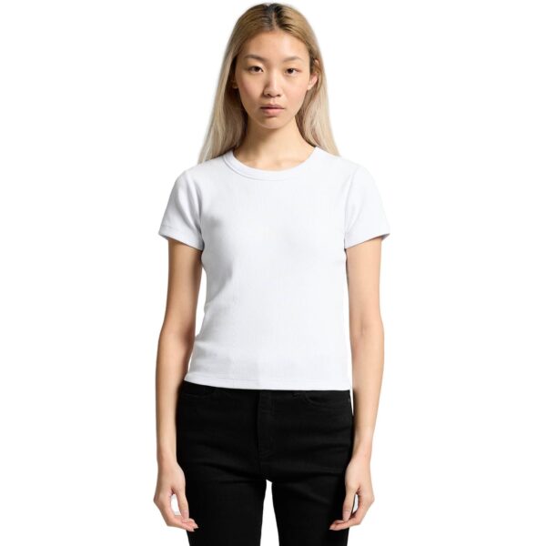 Wo's Organic Rib Tee - Image 3