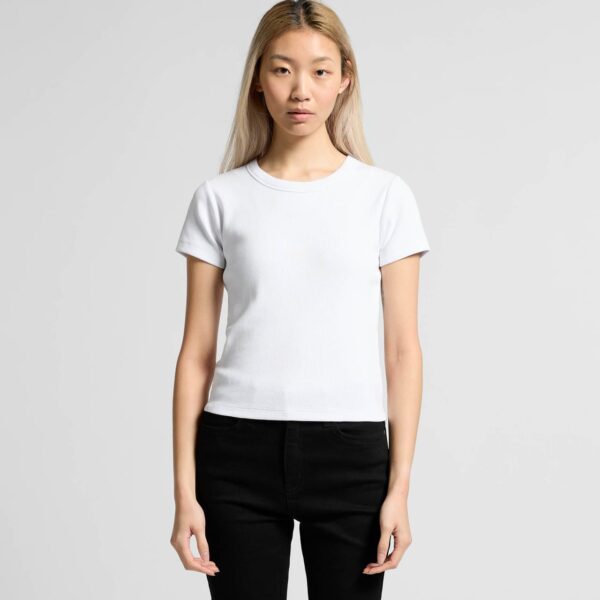 Wo's Organic Rib Tee - Image 2