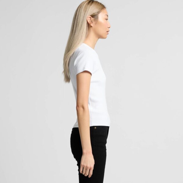 Wo's Organic Rib Tee - Image 5