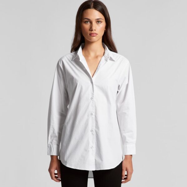 Wo's Poplin Shirt - Image 2