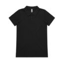 Wo's Pique Polo - Black