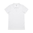 Wo's Pique Polo - White