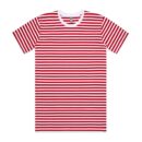 Staple Stripe Tee - White/red