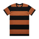 Wide Stripe Tee - Copper/black