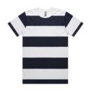 Wide Stripe Tee - White/navy