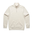 Stencil Half Zip Crew - Ecru