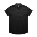 Linen S/s Shirt - Black
