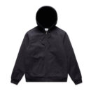 Canvas Bomber Hood Jacket - Ink Blue