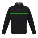 Unisex Charger Jacket - Black/green/grey